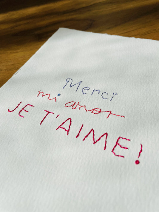 Carte “Merci mi amor, je t’aime”