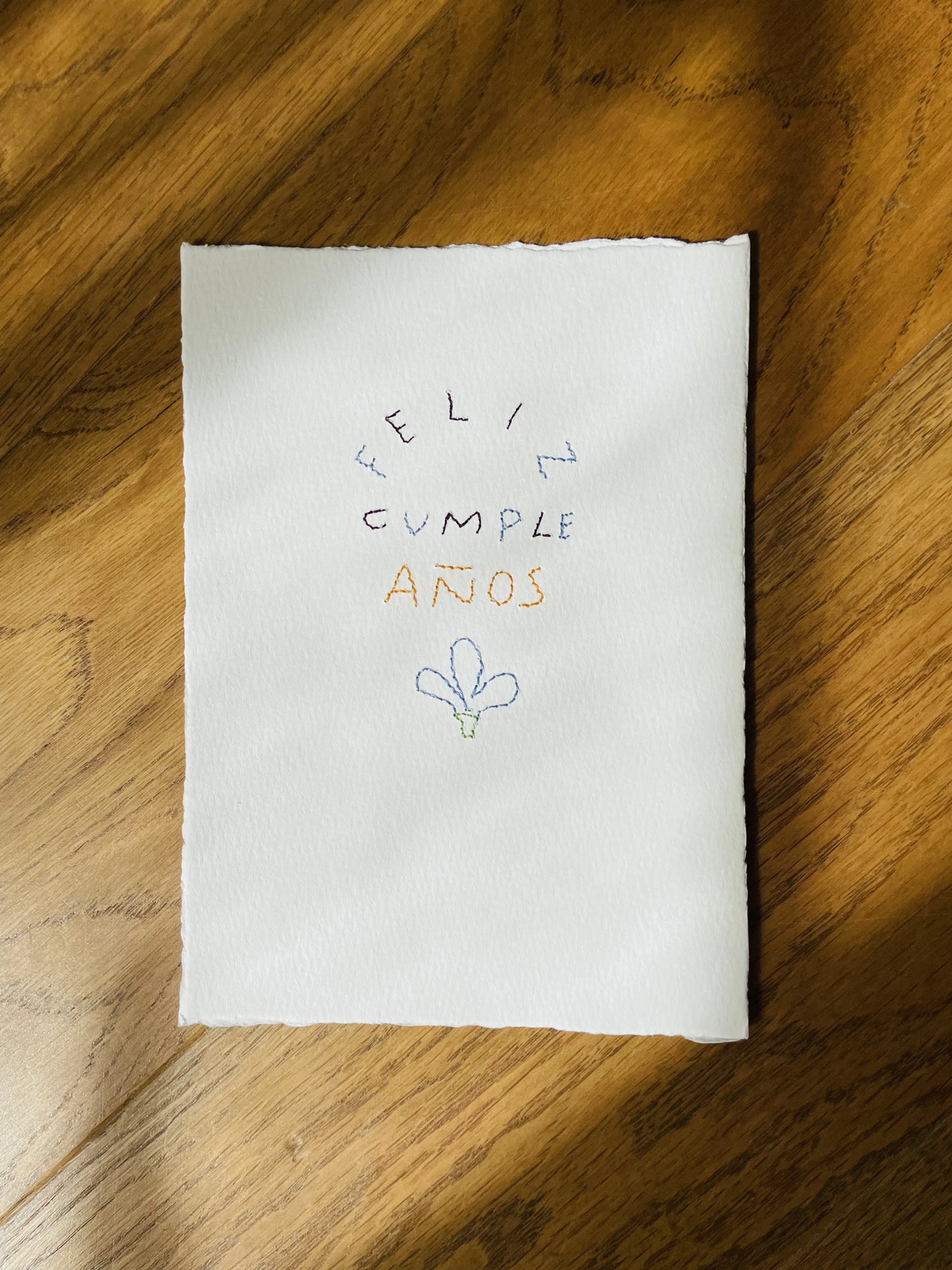 Carte "Feliz Cumpleaños"