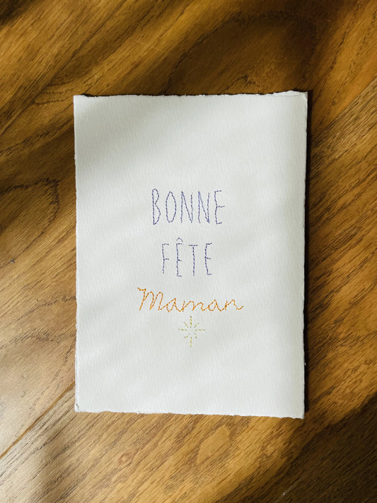 Carte "Bonne fête Maman"