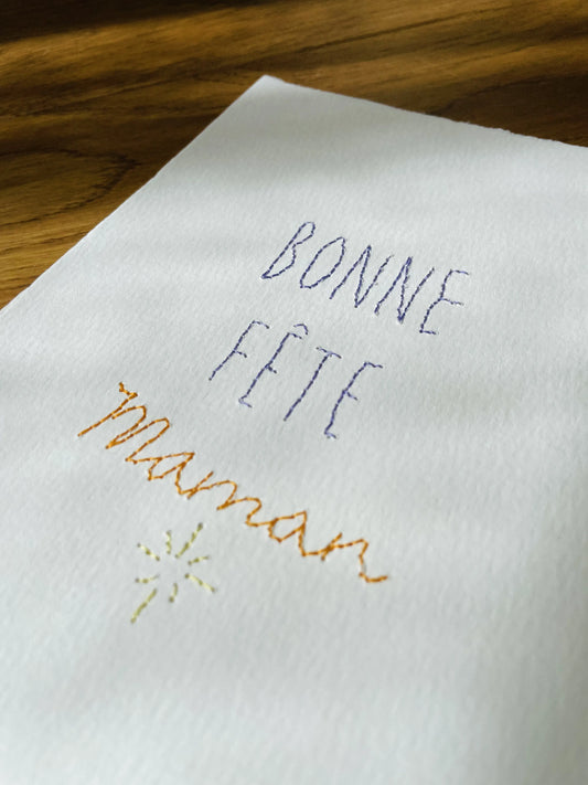 Carte "Bonne fête Maman"