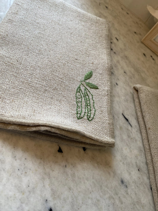 Serviette Petits pois